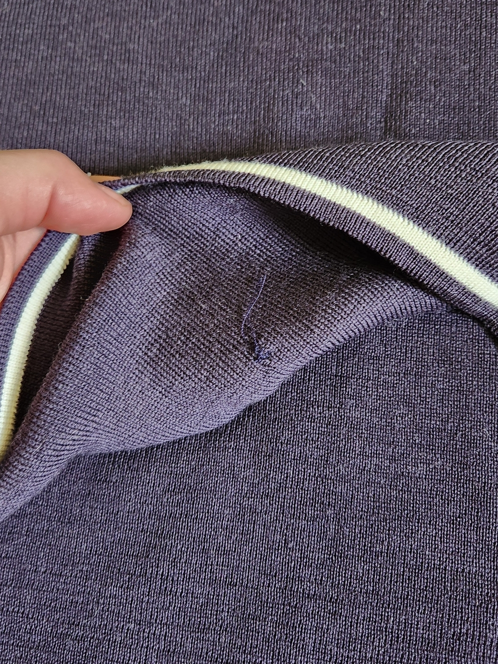 Dale of Norway Geilo Purple Women Sweater Pure Merino Wool  1/4 Zip Snowflake XL - Picture 8 of 13